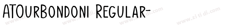 ATOurBondoni Regular字体转换